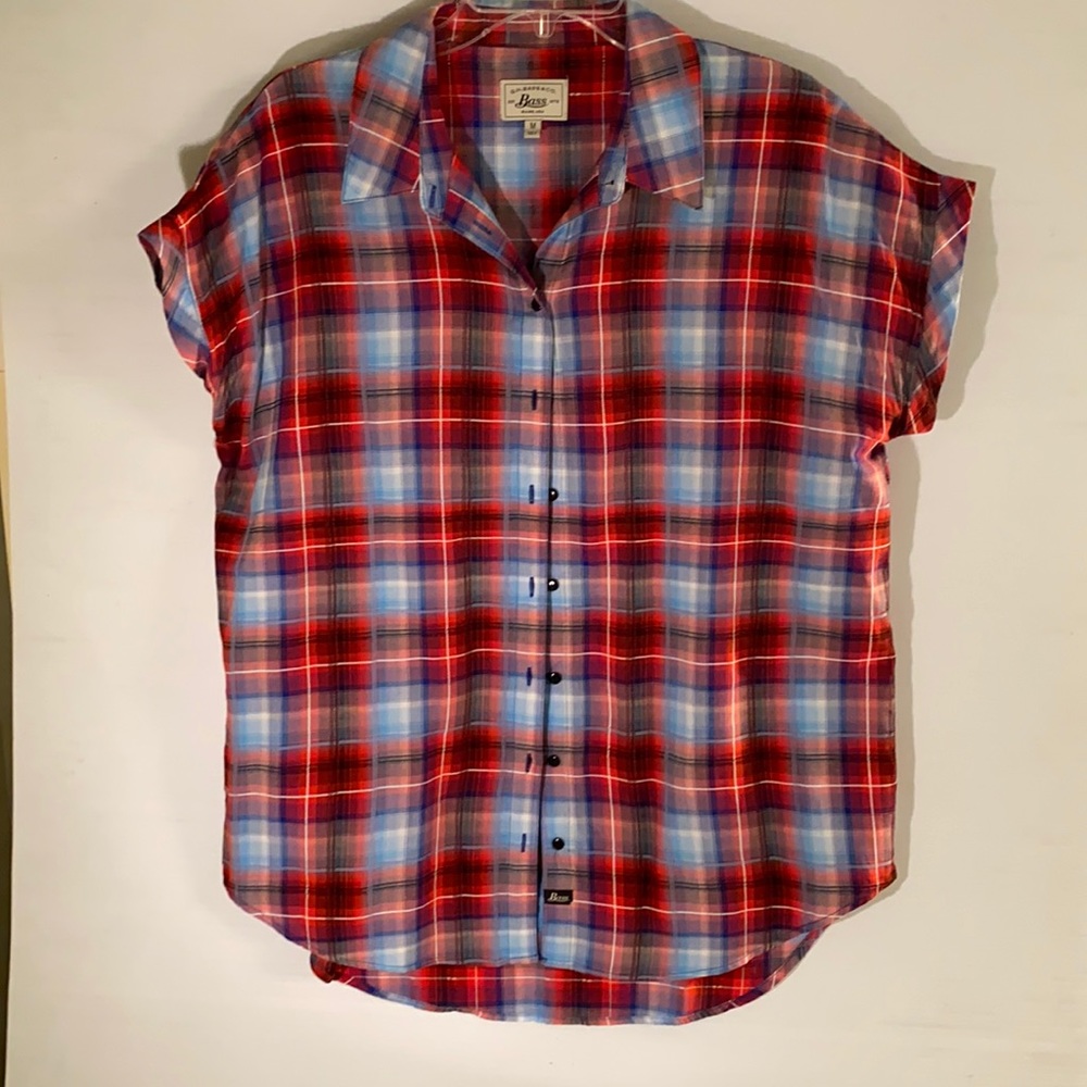 Plaid blouse by G.H. Bass